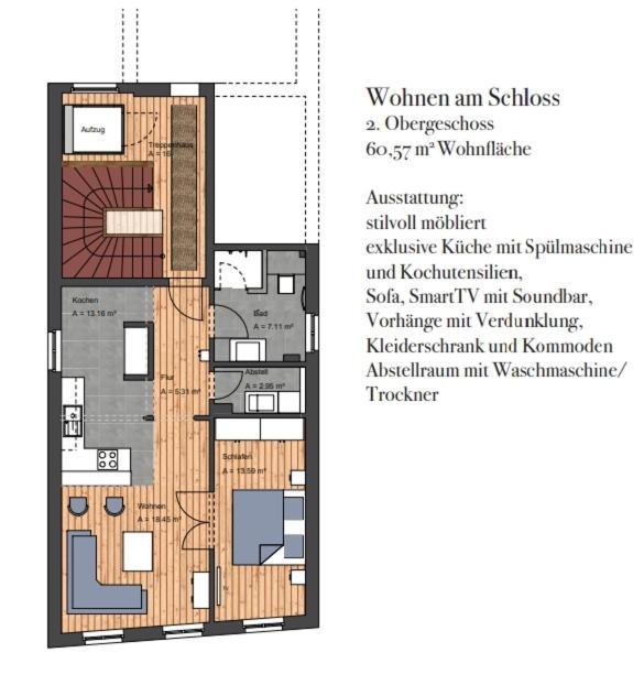 Wohnen Am Schlossplatz Oldenburg Szoba fotó